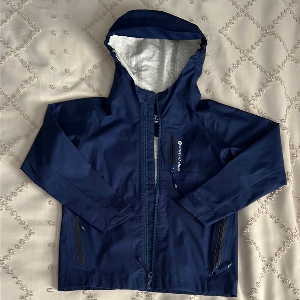 Vineyard Vines Kids Navy Raincoat